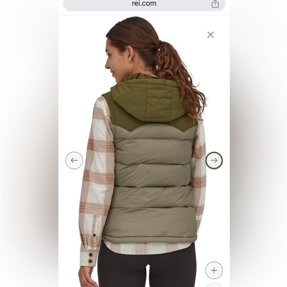 NWOT Patagonia hooded vest green XS - Picture 5 of 7